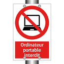Ordinateur portable interdit