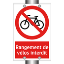 Rangement de vélos interdit