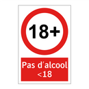 Pas d'alcool <18