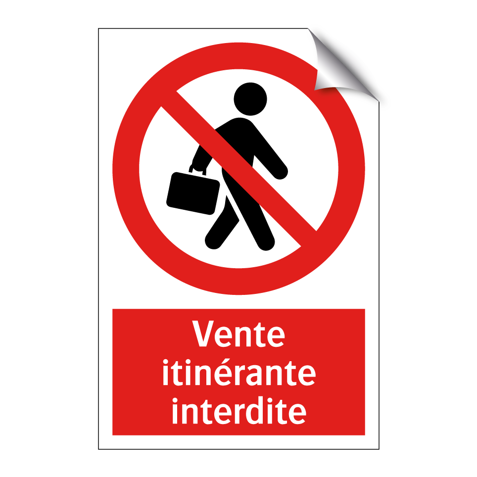 Vente itinérante interdite