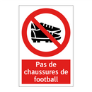 Pas de chaussures de football