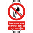 Personnes avec du métal dans le corps interdites
