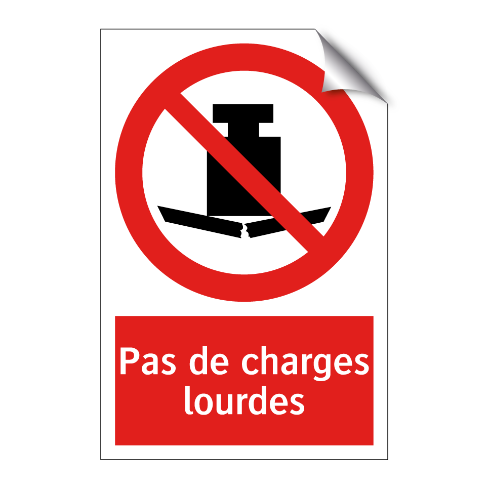 Pas de charges lourdes