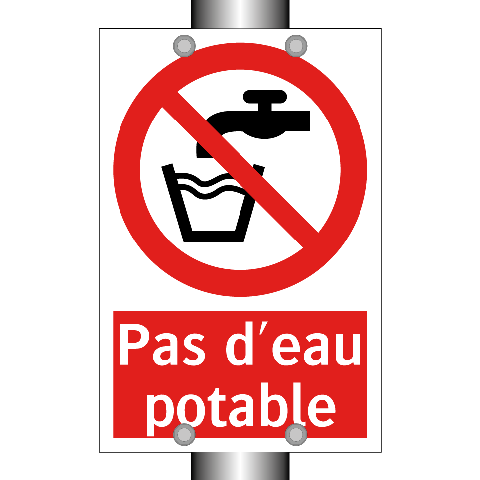 Pas d'eau potable