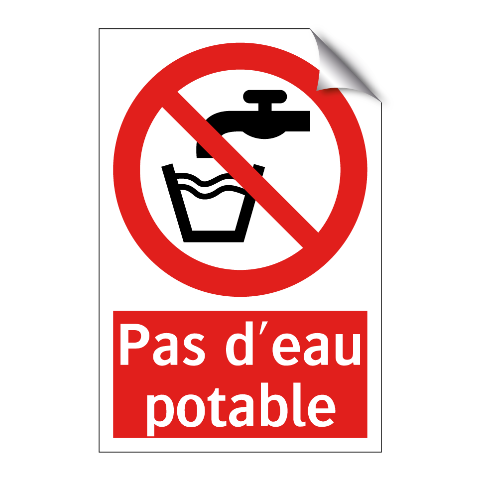 Pas d'eau potable