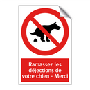 Ramassez les déjections de votre chien - Merci