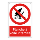 Planche à voile interdite