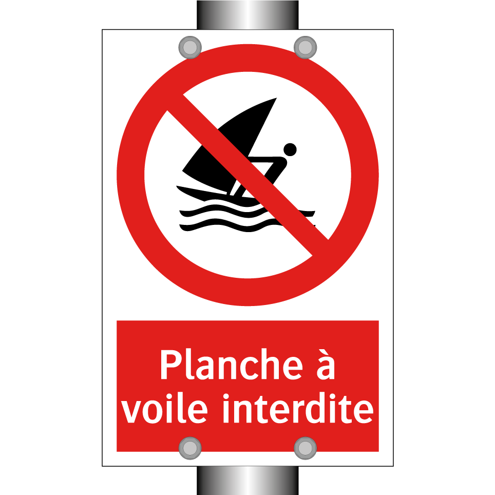 Planche à voile interdite