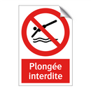 Plongée interdite