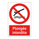 Plongée interdite