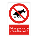 Faites preuve de considération !