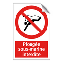 Plongée sous-marine interdite