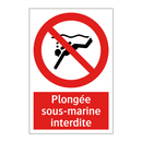 Plongée sous-marine interdite