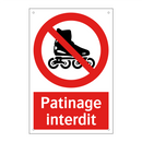 Patinage interdit