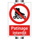 Patinage interdit