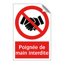 Poignée de main interdite