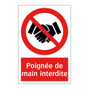 Poignée de main interdite