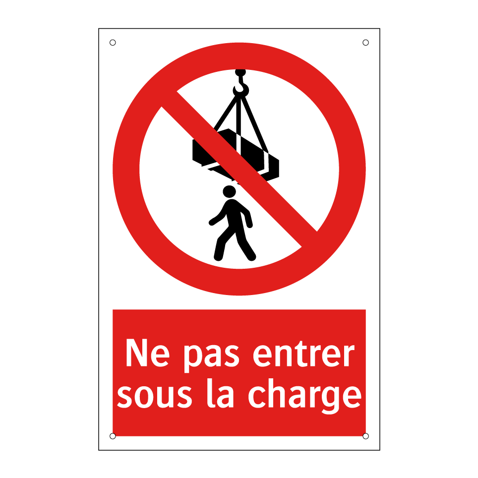 Ne pas entrer sous la charge