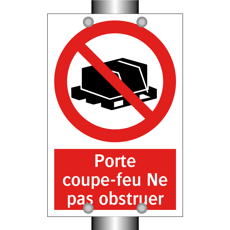Porte coupe-feu Ne pas obstruer