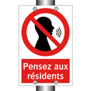 Pensez aux résidents