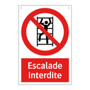 Escalade interdite