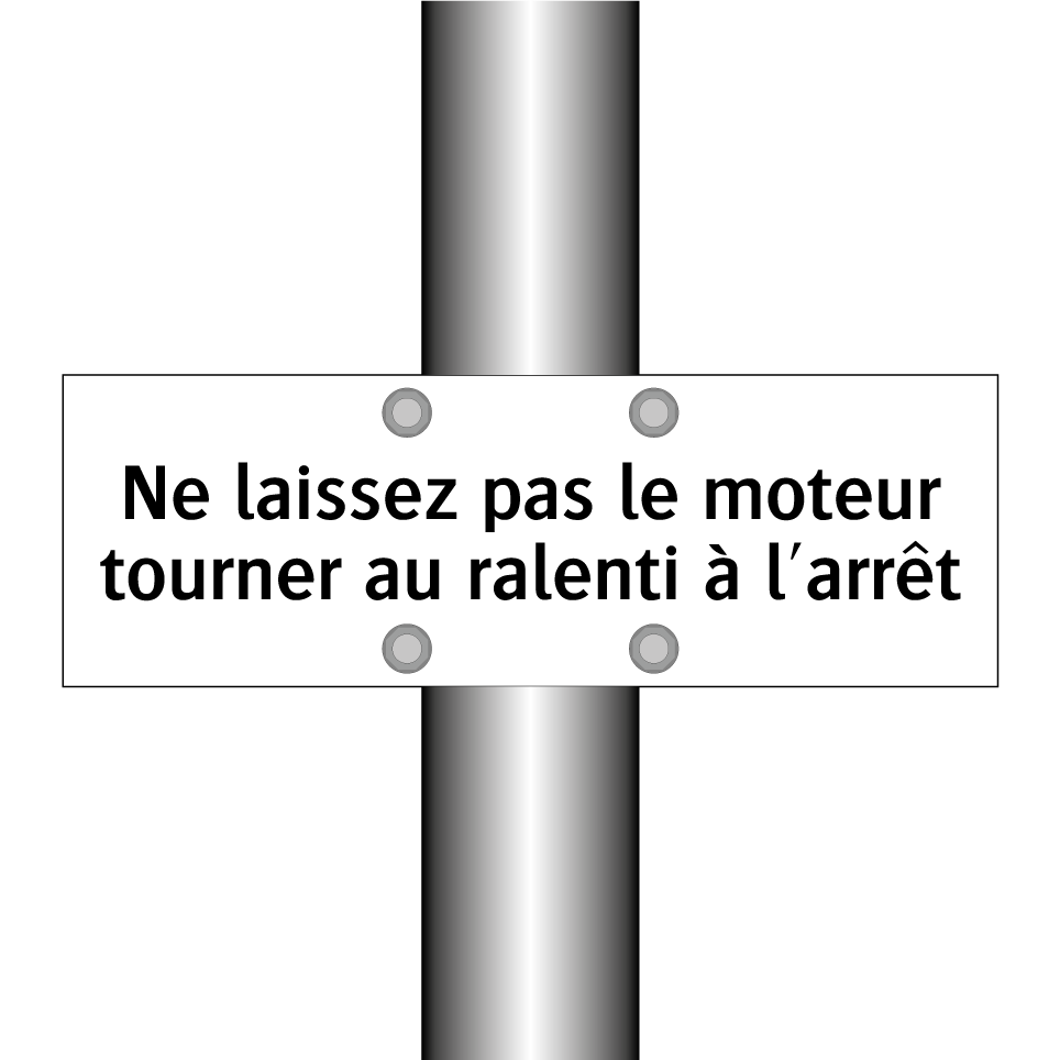 Ne laissez pas le moteur tourner au ralenti à l'arrêt