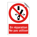 En réparation Ne pas utiliser