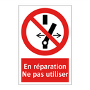 En réparation Ne pas utiliser
