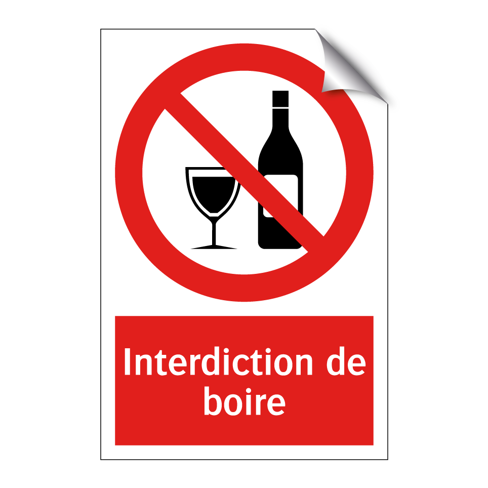 Interdiction de boire