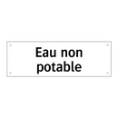Eau non potable