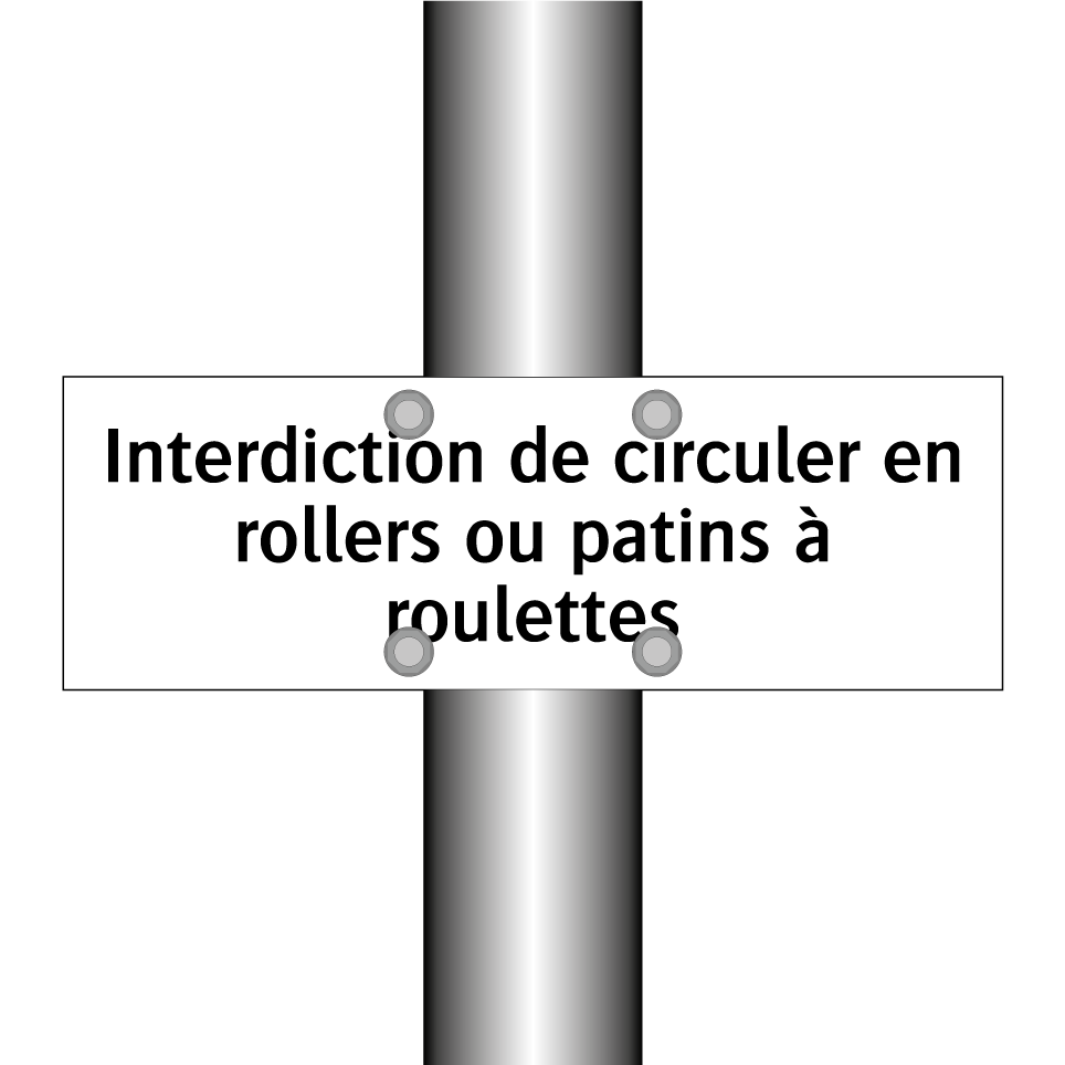 Interdiction de circuler en rollers ou patins à roulettes