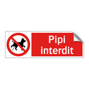 Pipi interdit