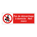 Pas de démarchage à domicile : Non merci