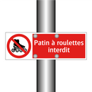 Patin à roulettes interdit