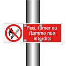 Feu, fumer ou flamme nue interdits