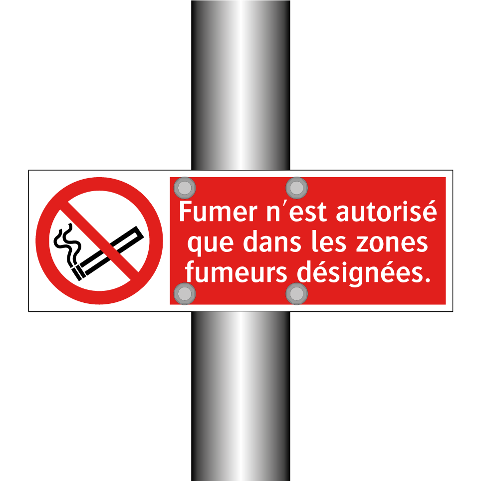 Fumer n'est autorisé que dans les zones fumeurs désignées.
