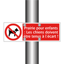 Prairie pour enfants : Les chiens doivent être tenus à l'écart !