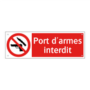 Port d'armes interdit