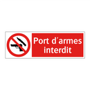 Port d'armes interdit