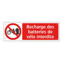 Recharge des batteries de vélo interdite
