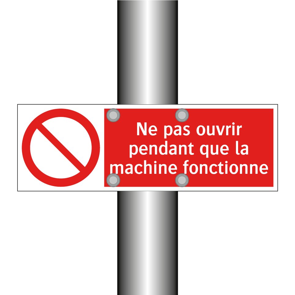 Ne pas ouvrir pendant que la machine fonctionne