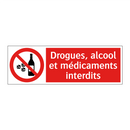 Drogues, alcool et médicaments interdits