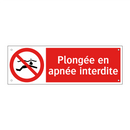Plongée en apnée interdite