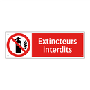 Extincteurs interdits