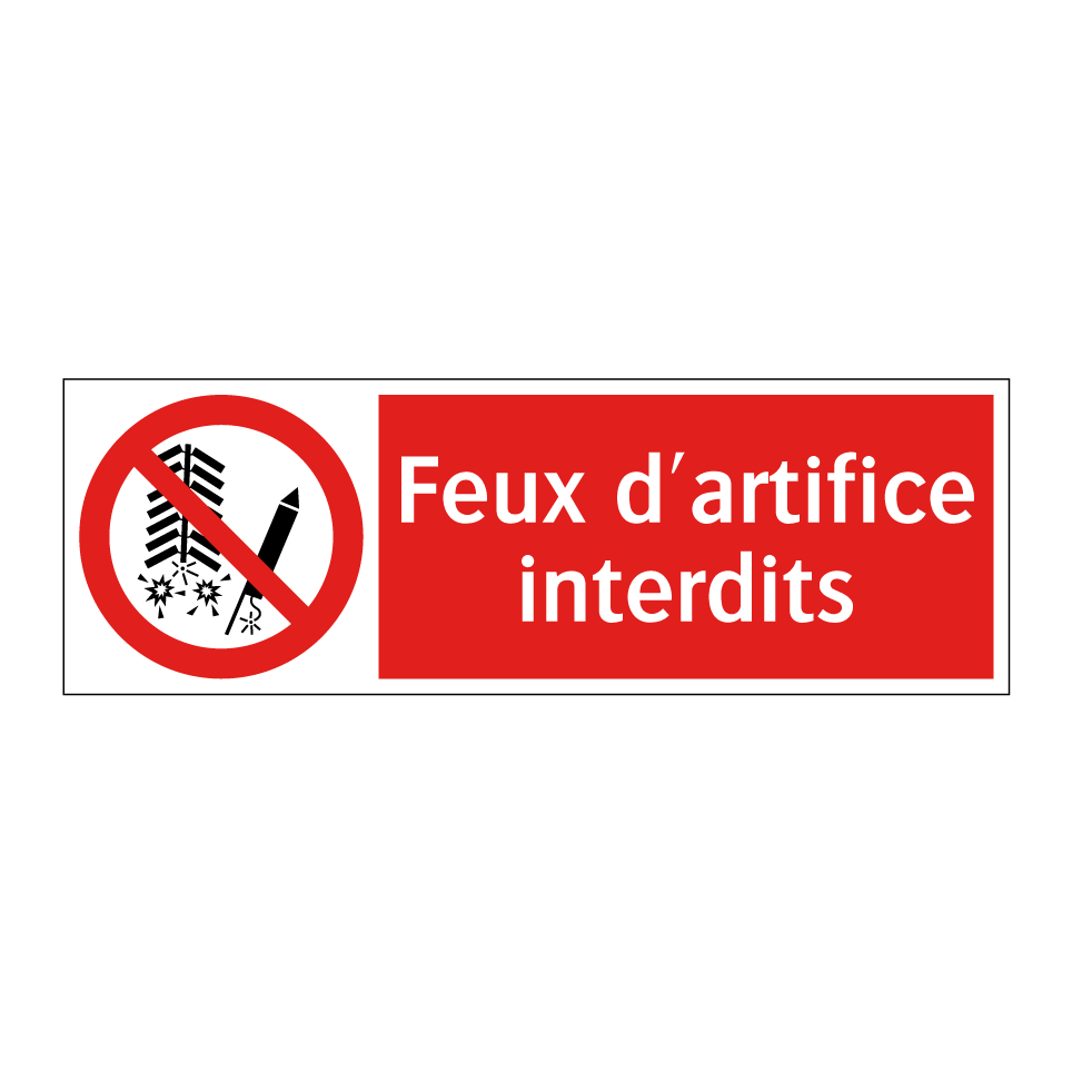 Feux d'artifice interdits