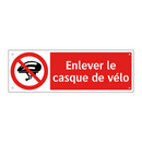 Enlever le casque de vélo