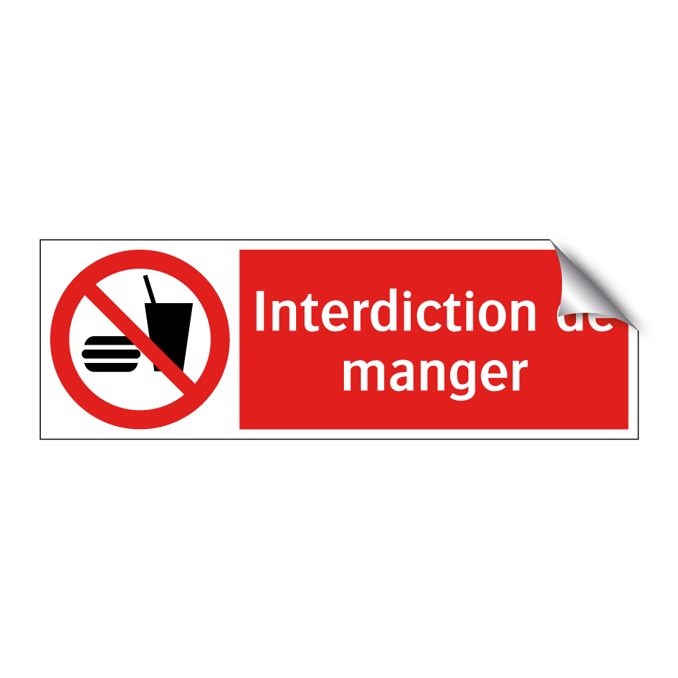 Interdiction de manger
