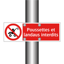 Poussettes et landaus interdits