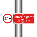 Entrée à partir de 21 ans