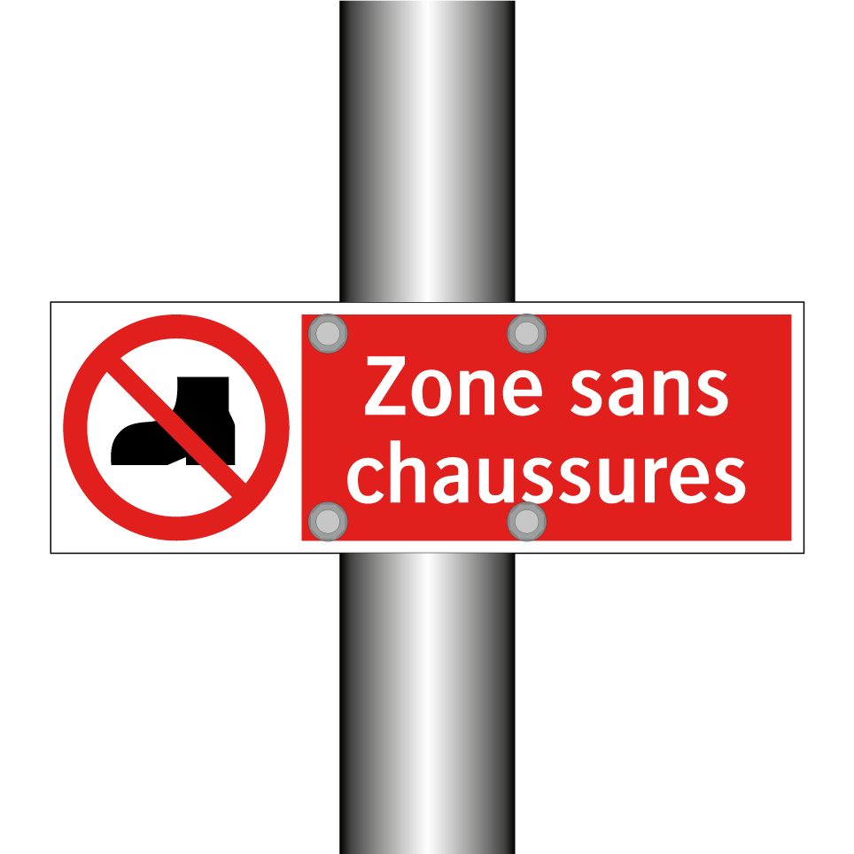 Zone sans chaussures